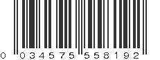 UPC 034575558192