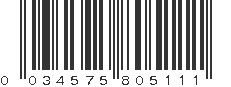 UPC 034575805111