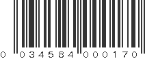 UPC 034584000170