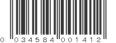 UPC 034584001412