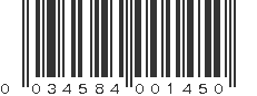 UPC 034584001450