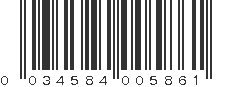 UPC 034584005861