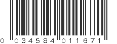 UPC 034584011671