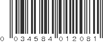 UPC 034584012081