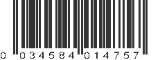 UPC 034584014757