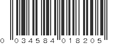 UPC 034584018205