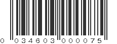 UPC 034603000075