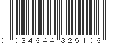 UPC 034644325106