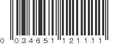 UPC 034651121111