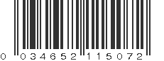 UPC 034652115072