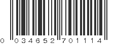 UPC 034652701114