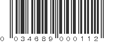 UPC 034689000112