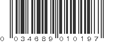 UPC 034689010197