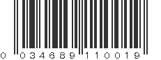 UPC 034689110019