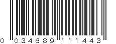 UPC 034689111443