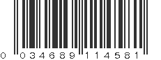 UPC 034689114581