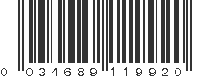 UPC 034689119920