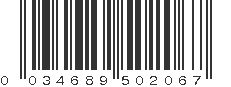 UPC 034689502067