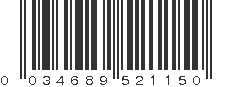 UPC 034689521150