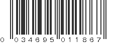 UPC 034695011867