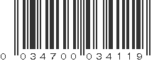 UPC 034700034119