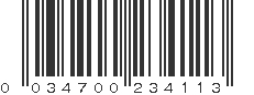 UPC 034700234113