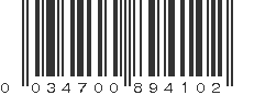 UPC 034700894102