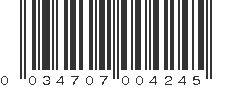 UPC 034707004245