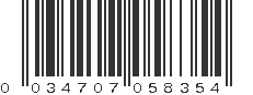 UPC 034707058354