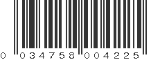 UPC 034758004225