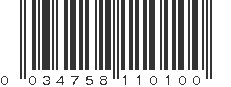 UPC 034758110100