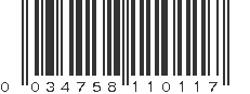 UPC 034758110117