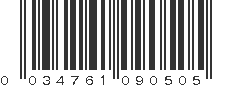 UPC 034761090505