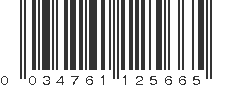 UPC 034761125665