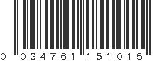 UPC 034761151015