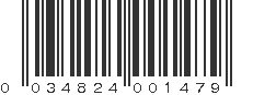 UPC 034824001479