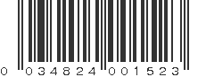 UPC 034824001523