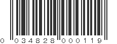 UPC 034828000119