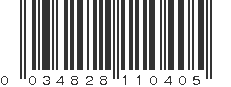 UPC 034828110405