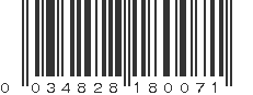 UPC 034828180071