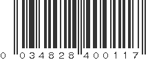 UPC 034828400117