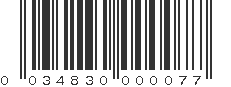 UPC 034830000077