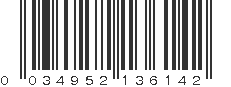 UPC 034952136142