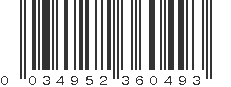 UPC 034952360493