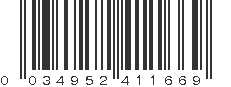 UPC 034952411669