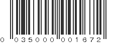 UPC 035000001672