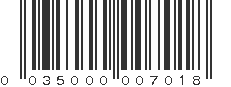 UPC 035000007018