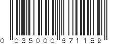 UPC 035000671189