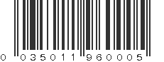 UPC 035011960005