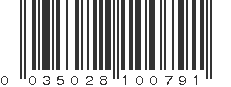 UPC 035028100791